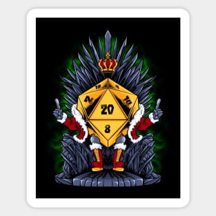 king of dice Sticker